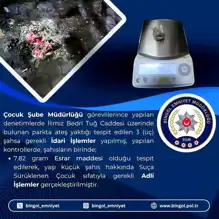 Bingöl'de Parkta Esrar Operasyonu: Çocuk Şüpheli