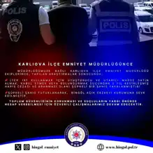 Bingöl Karlıova'da Hapis Cezası Olan Zanlı Yakalandı