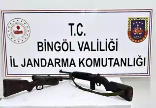 Bingöl'de Jandarma 6 Tüfek Ele Geçirdi