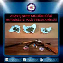 Bingöl'de Uyuşturucu ve Silaha El Koyma Operasyonu