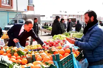 Vali Usta, Bingöl Pazarında Esnafla Buluştu