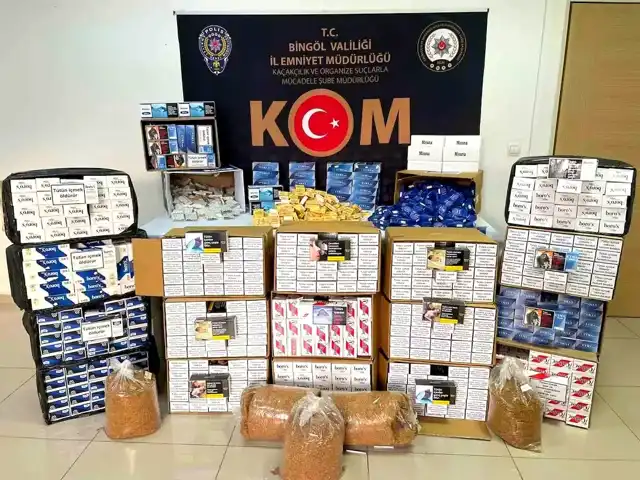 Bingöl'de Büyük Kaçak Tütün Operasyonu: 197 Bin Makaron ve 16 Kilo Tütün Ele Geçirildi!